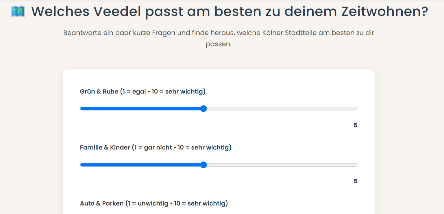 Veedel Matcher